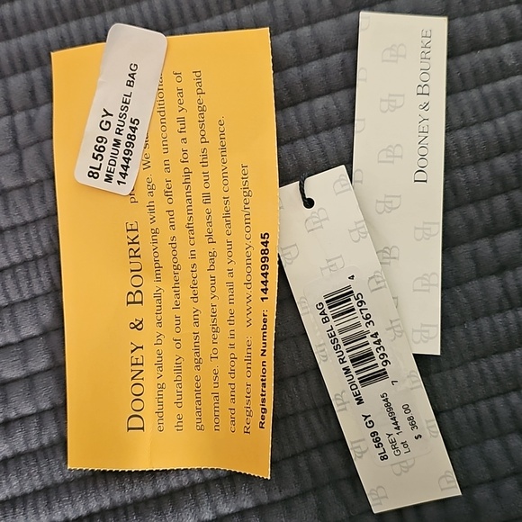 Dooney & Bourke Medium Russel Bag - Grey - Picture 7 of 14